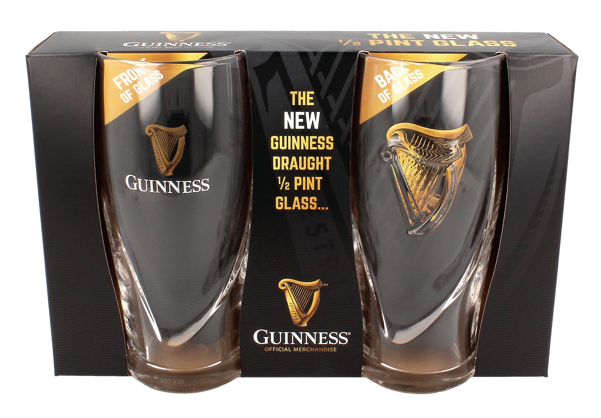Guinness Half Pint Glass 2 Pack