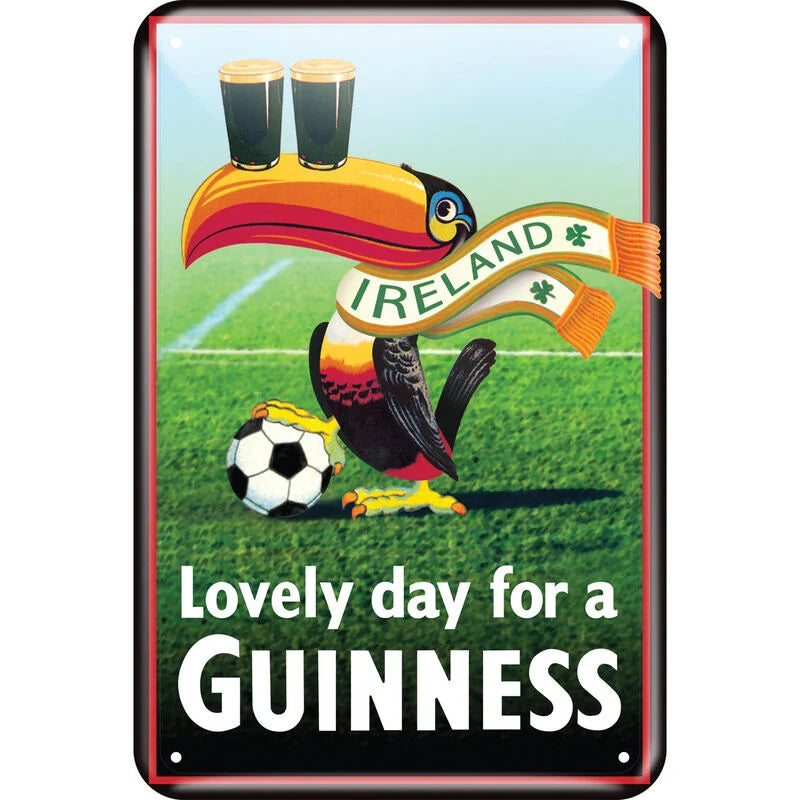 Guinness Metal Sign - Toucan Ireland Football Scarf