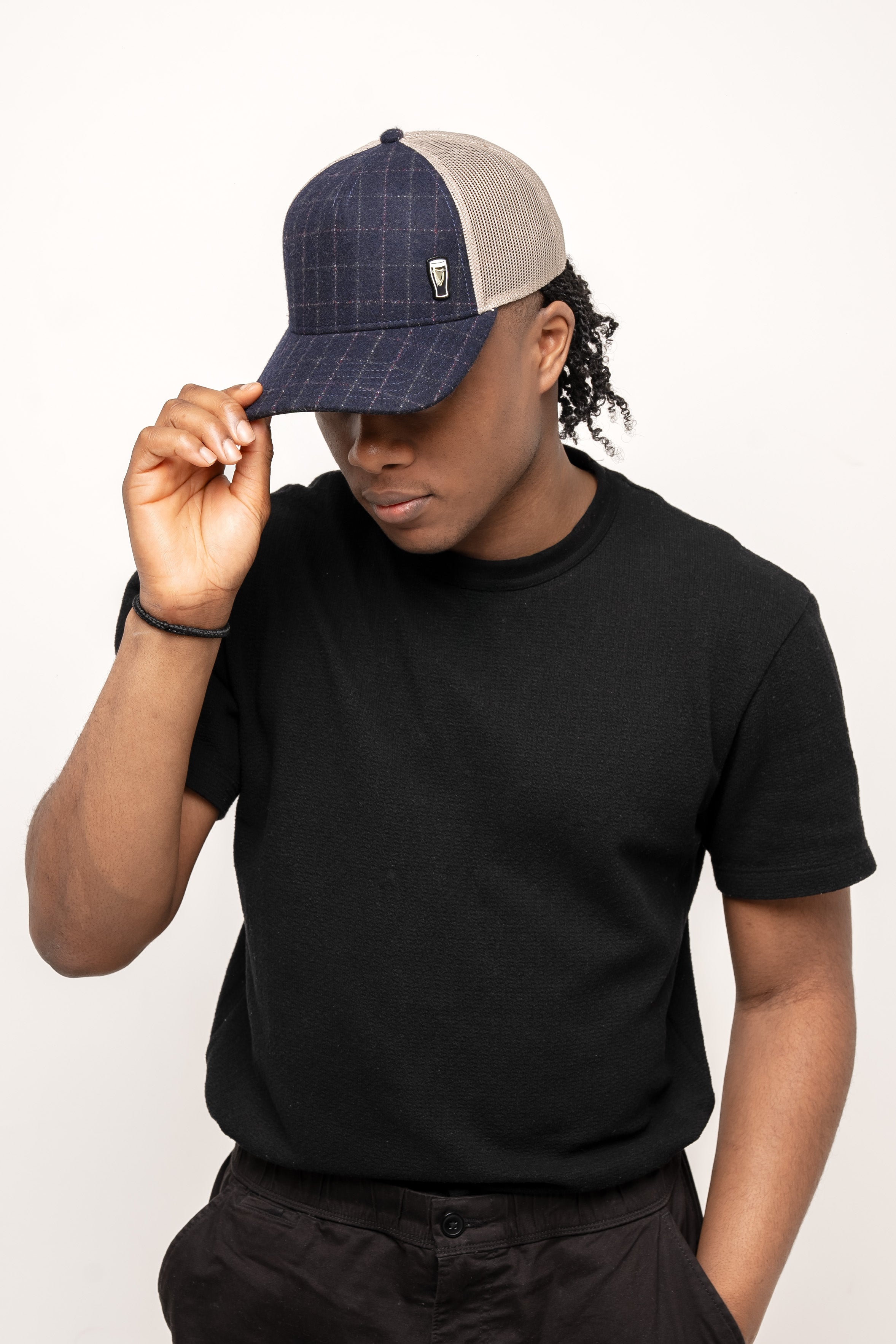 Guinness Checked Trucker Cap