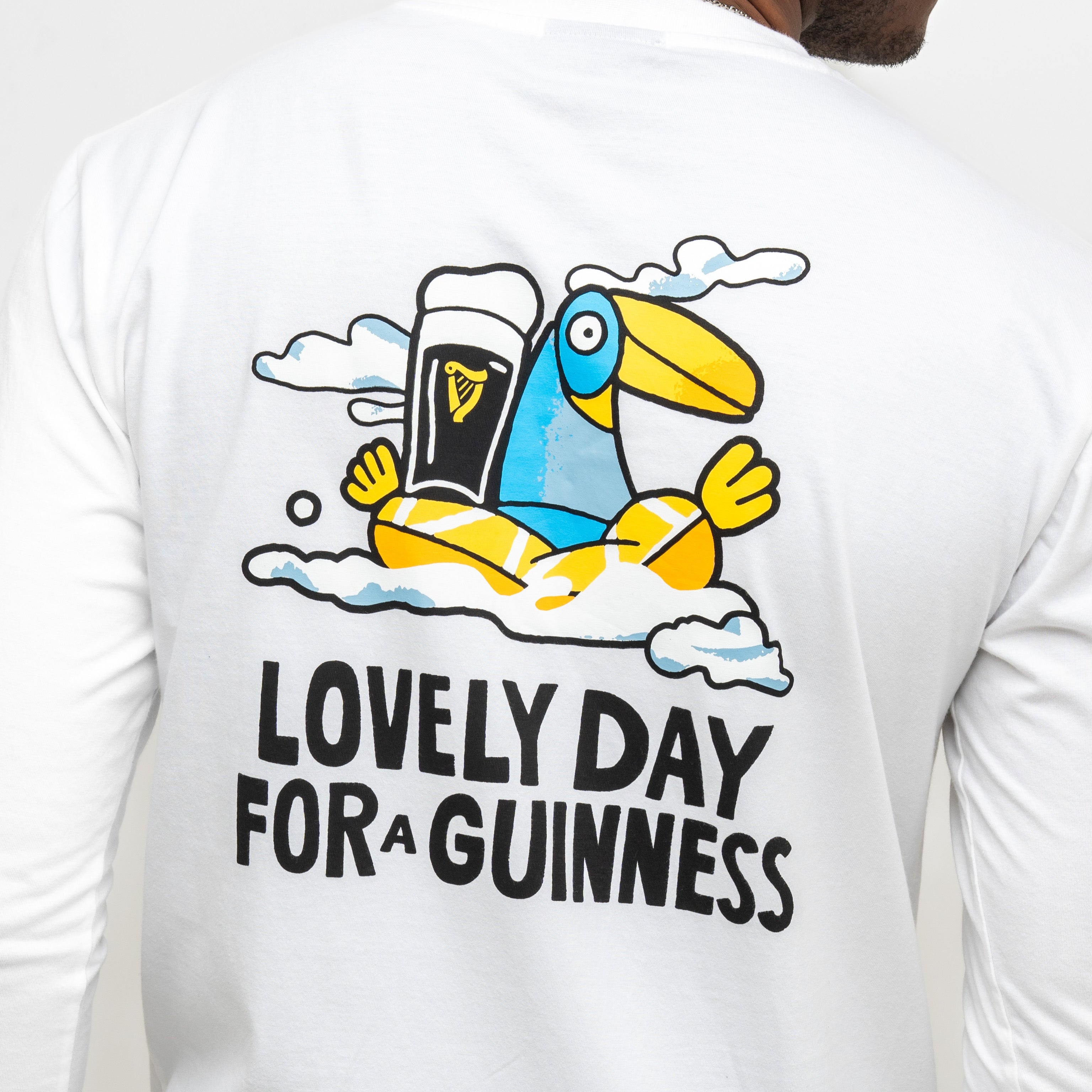 Guinness Summer Collection Lovely Day Longsleeve Tee - White