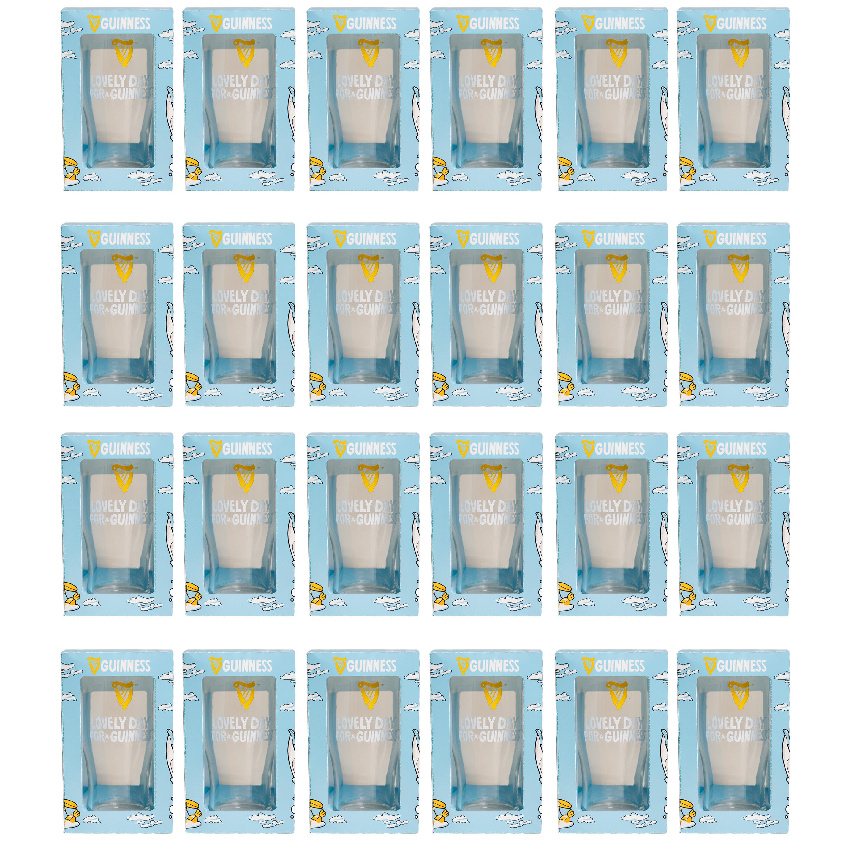 Guinness Summer Collection Lovely Day Pint Glass - 24 Pack