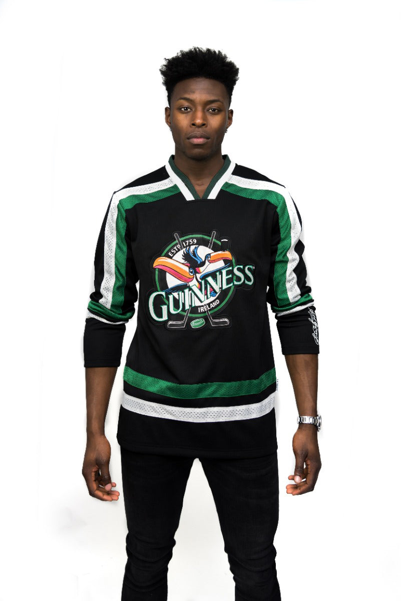 Toucan Hockey Jersey Black and Green