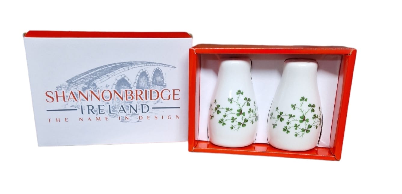 Shannonbridge Shamrock Salt and Pepper Shakers