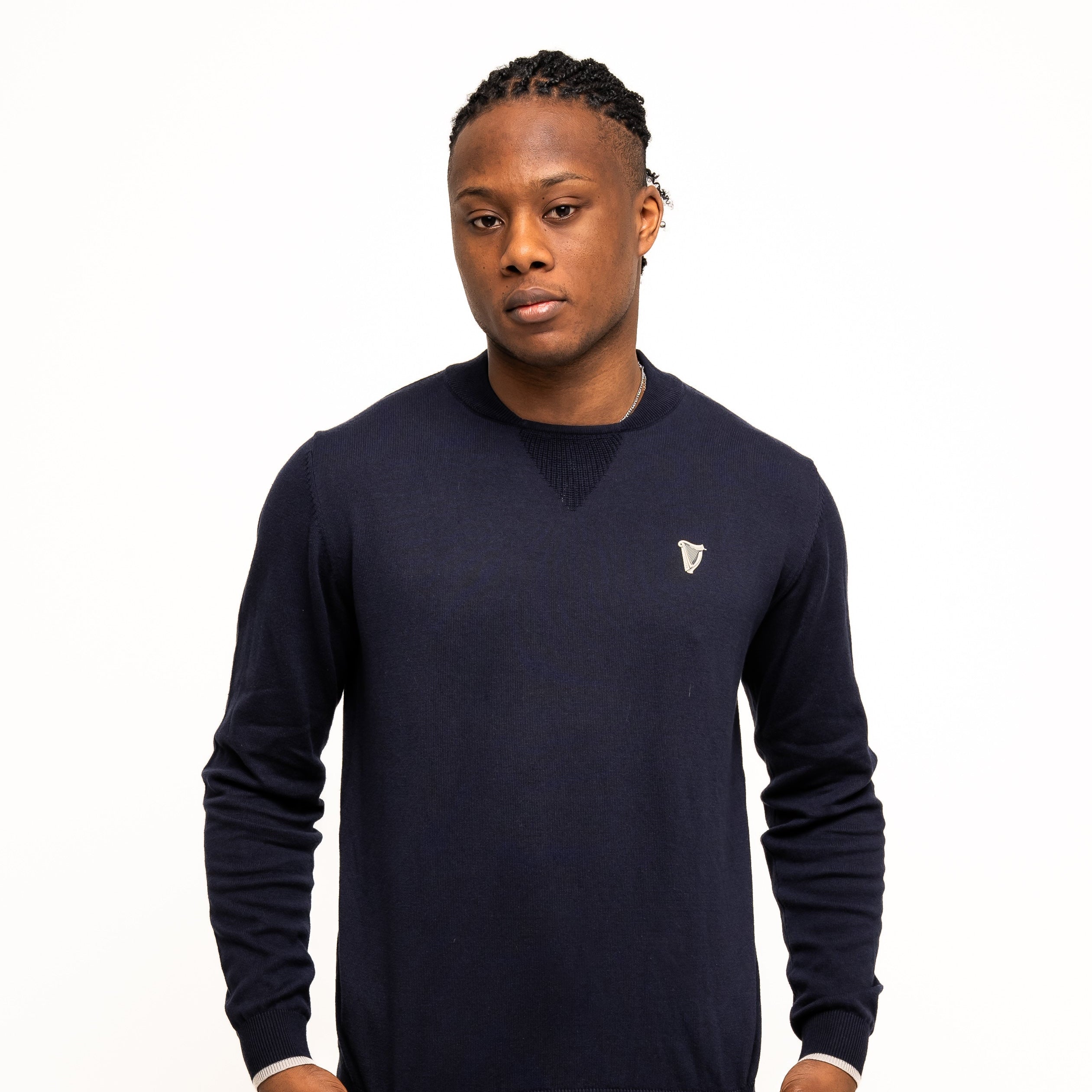 Guinness Performance Cotton Sweater - Navy