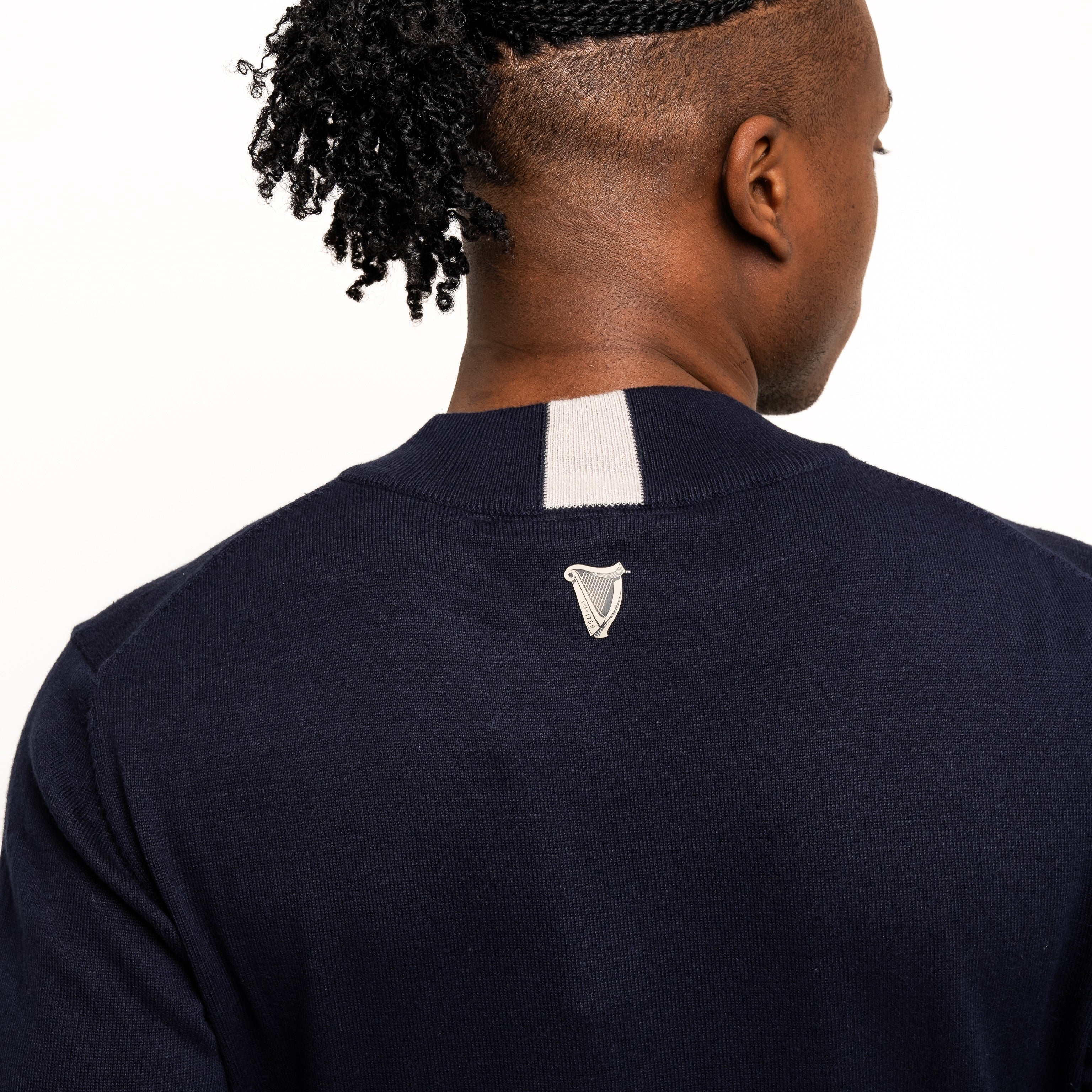 Guinness Performance Cotton Sweater - Navy