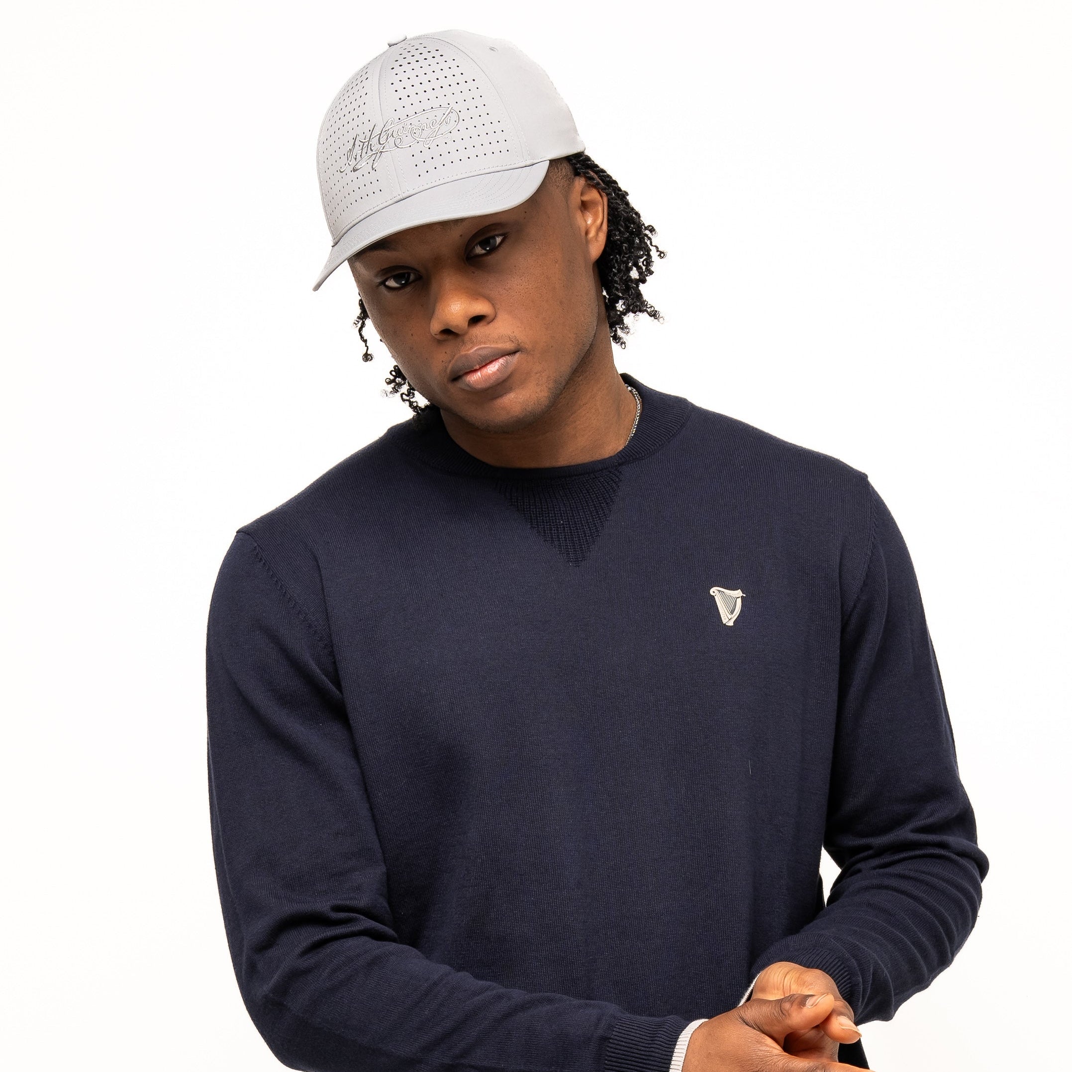 Guinness Performance Cotton Sweater - Navy