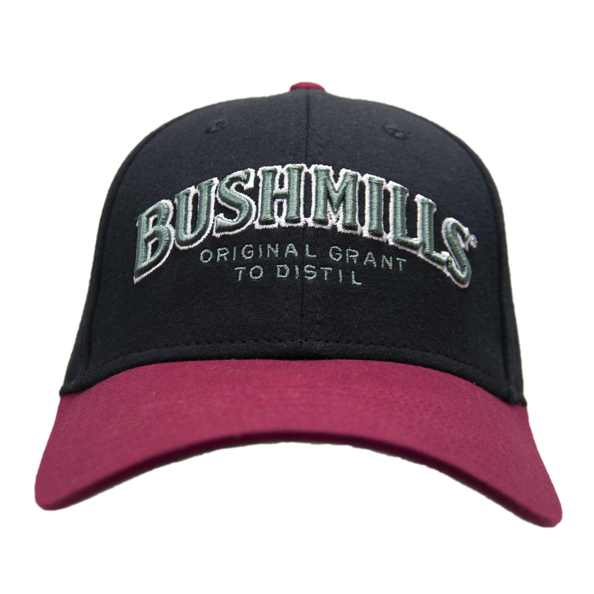 Bushmills Black & Burgundy Baseball Cap