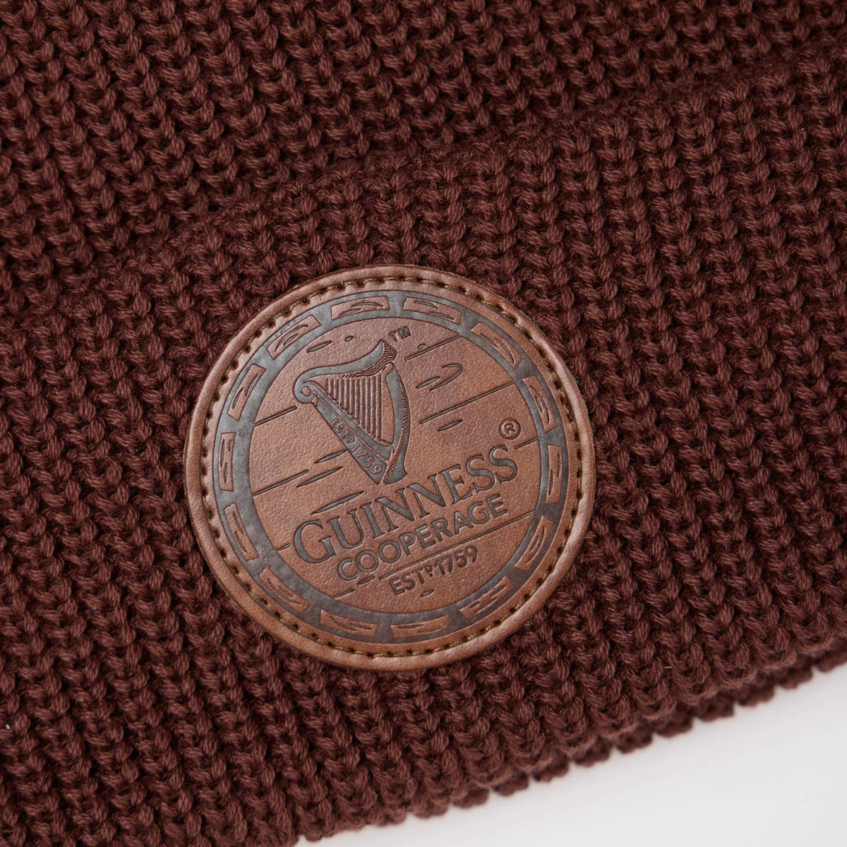 Guinness Cooperage Brown Knitted Beanie