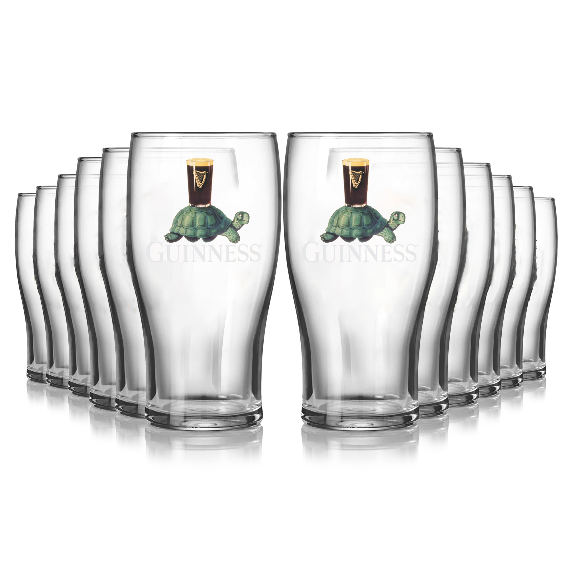 Guinness Gilroy Tortoise Pint Glass - 12 Pack