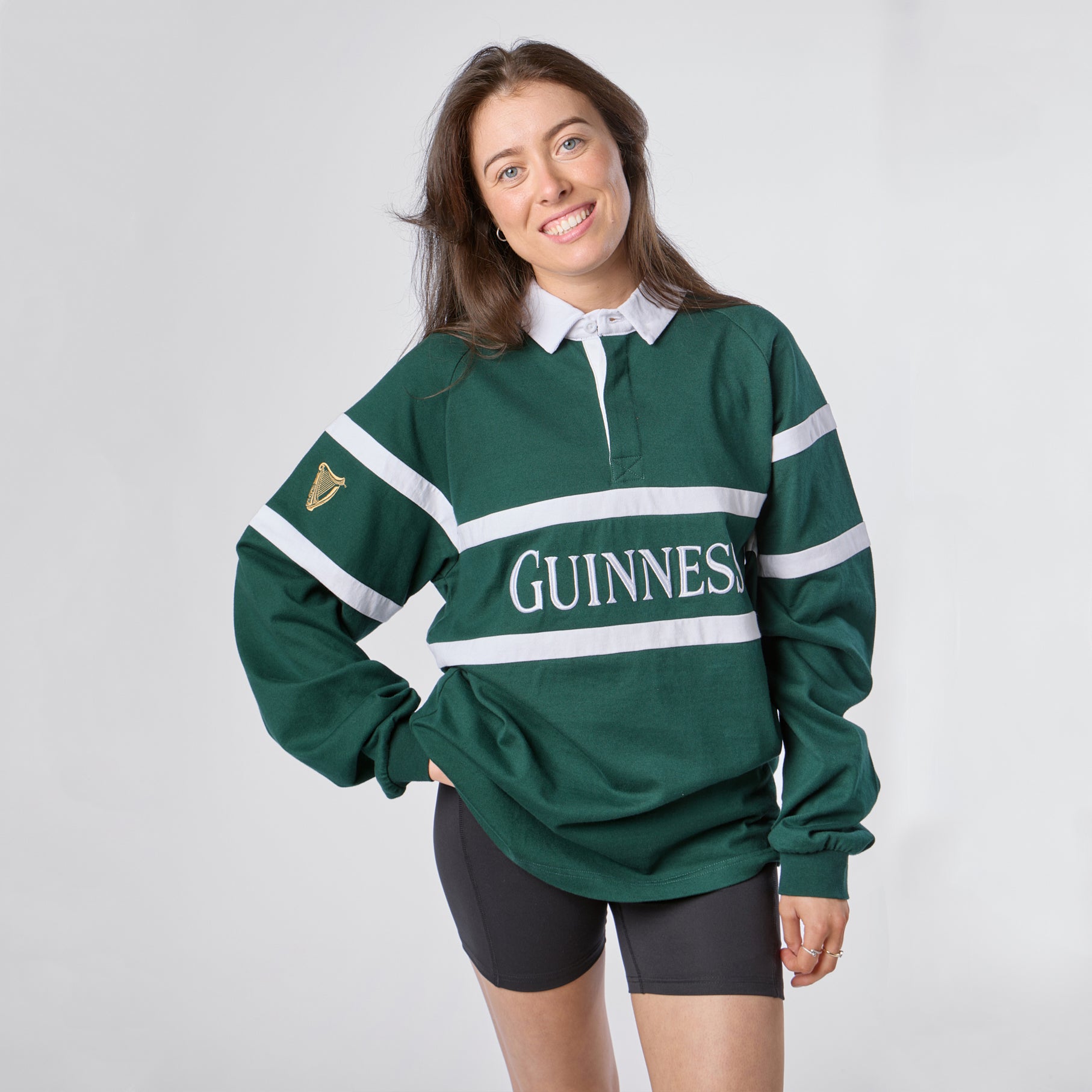 Guinness Green Traditional Rugby Jersey