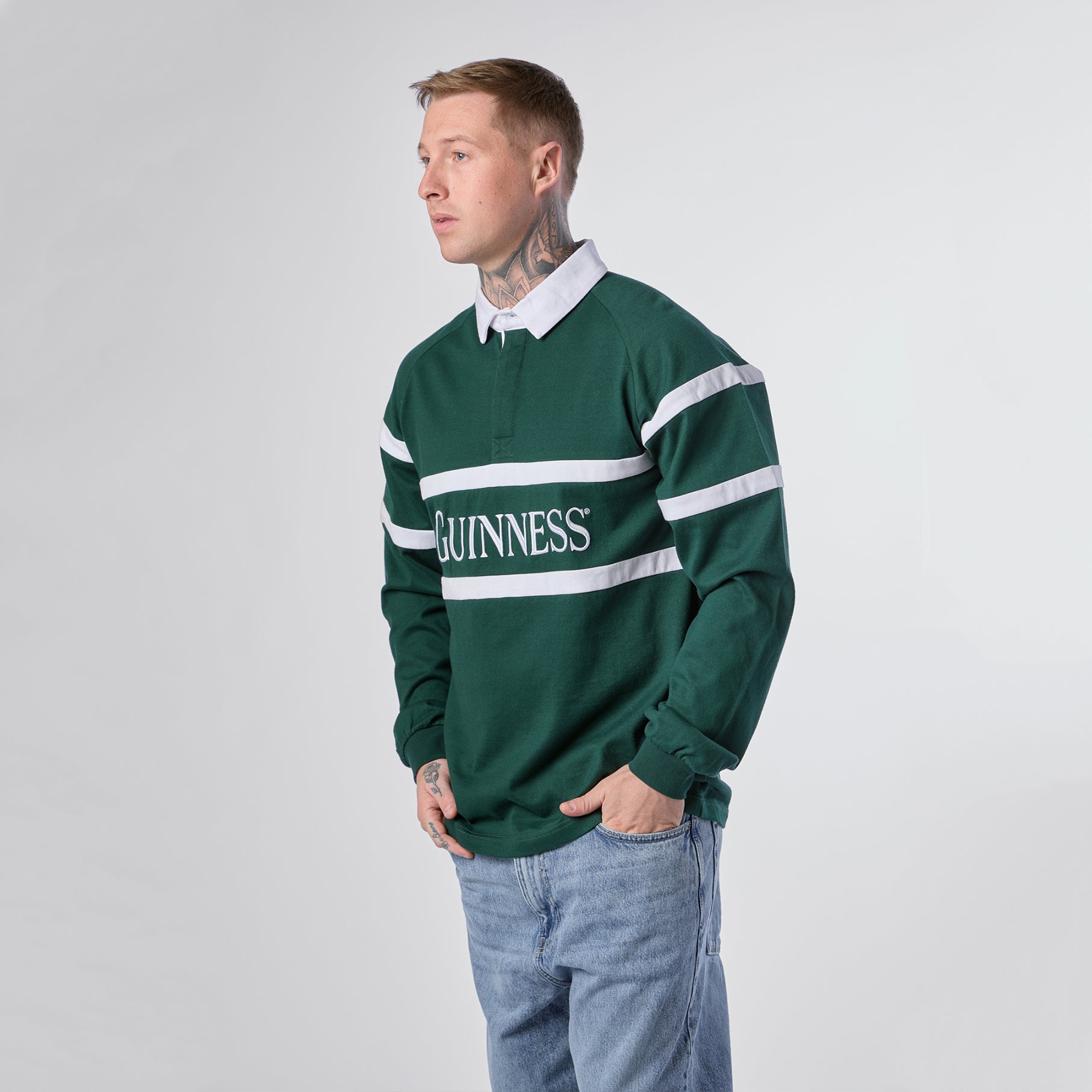 Guinness Green Traditional Rugby Jersey