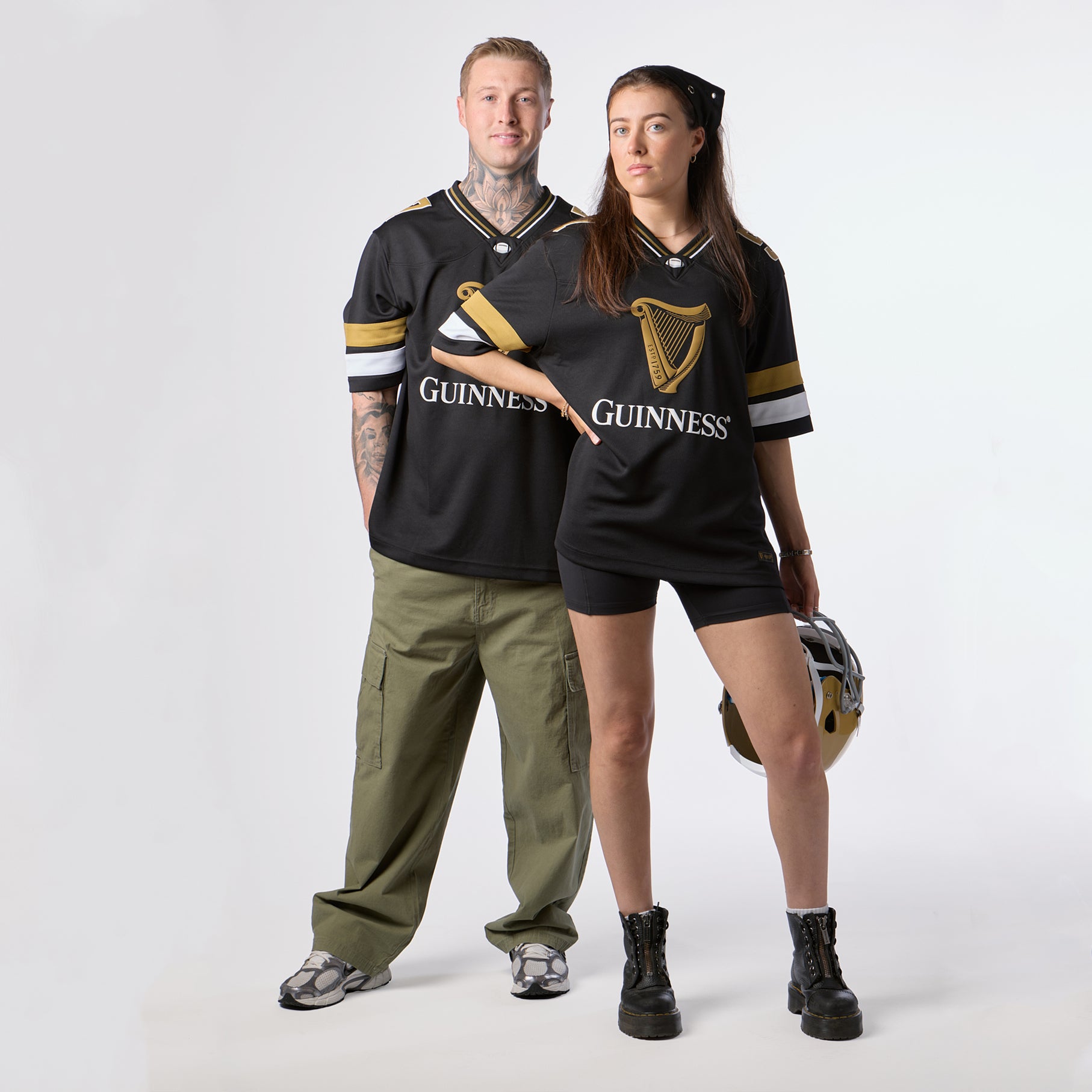 Guinness Black American Football Jersey