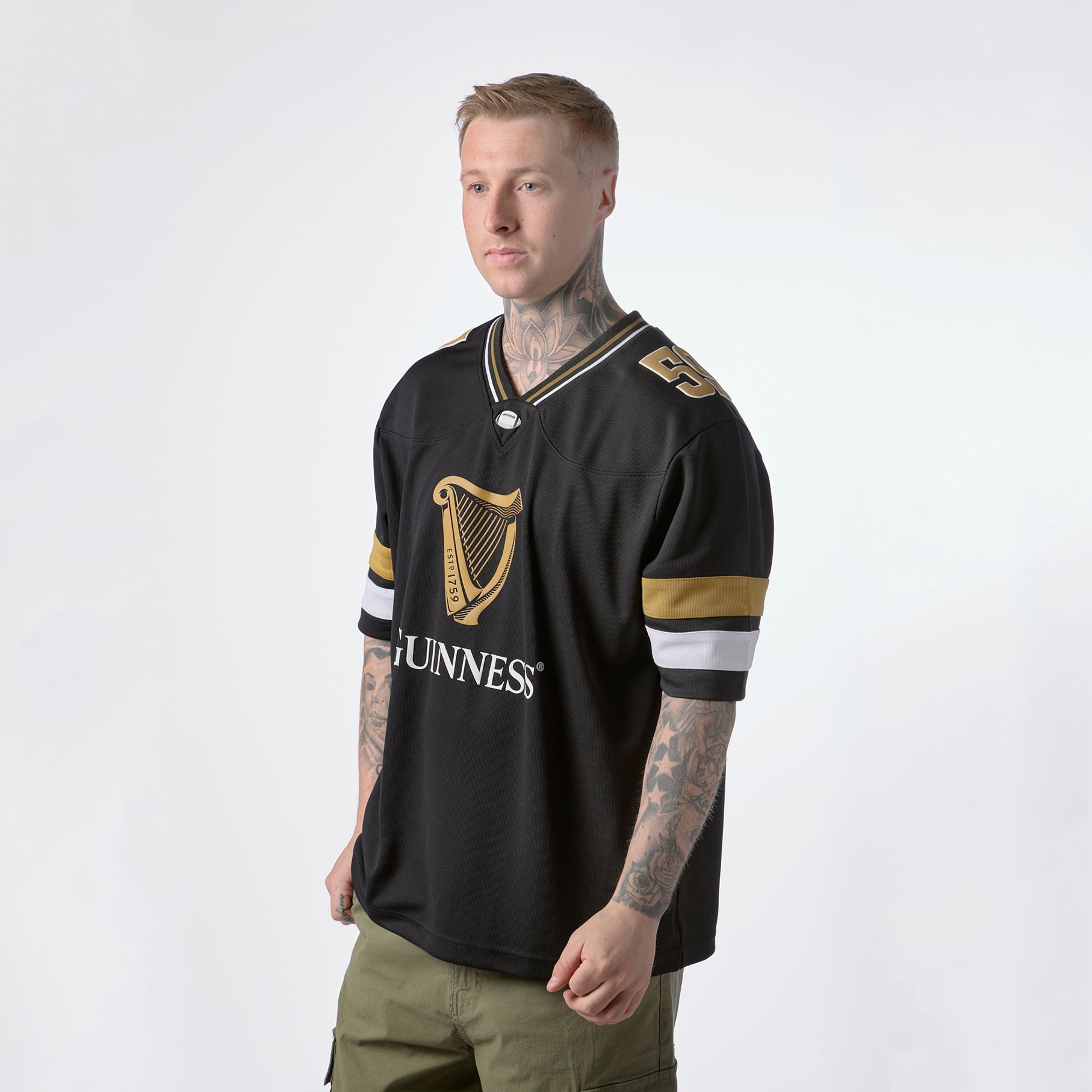 Guinness Black American Football Jersey