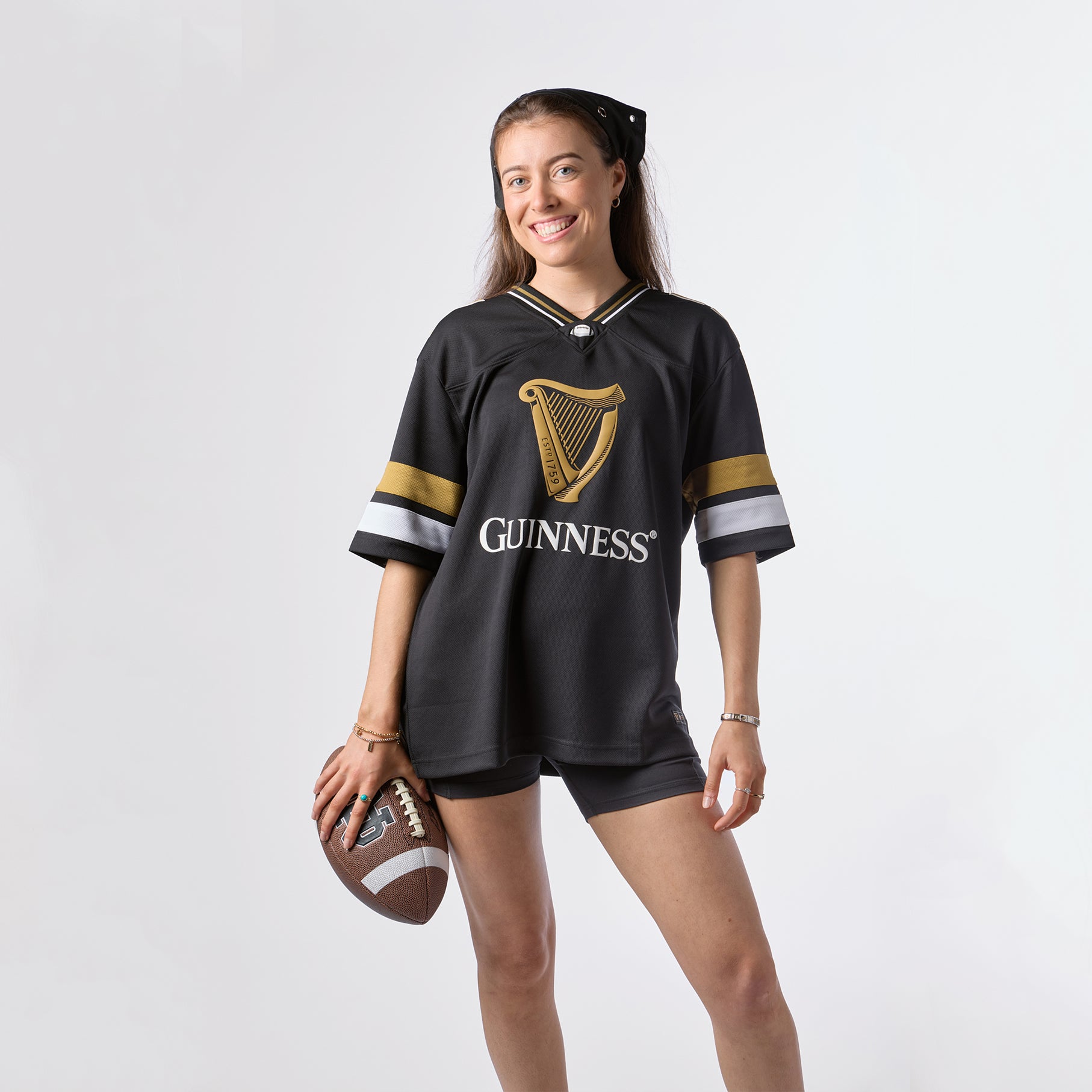 Guinness Black American Football Jersey