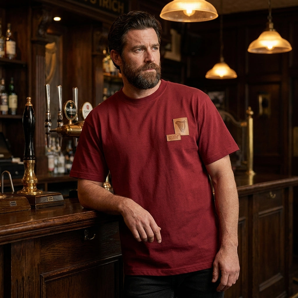 Guinness Cooperage Burnt Red Heavyweight Tee | Pre-Order
