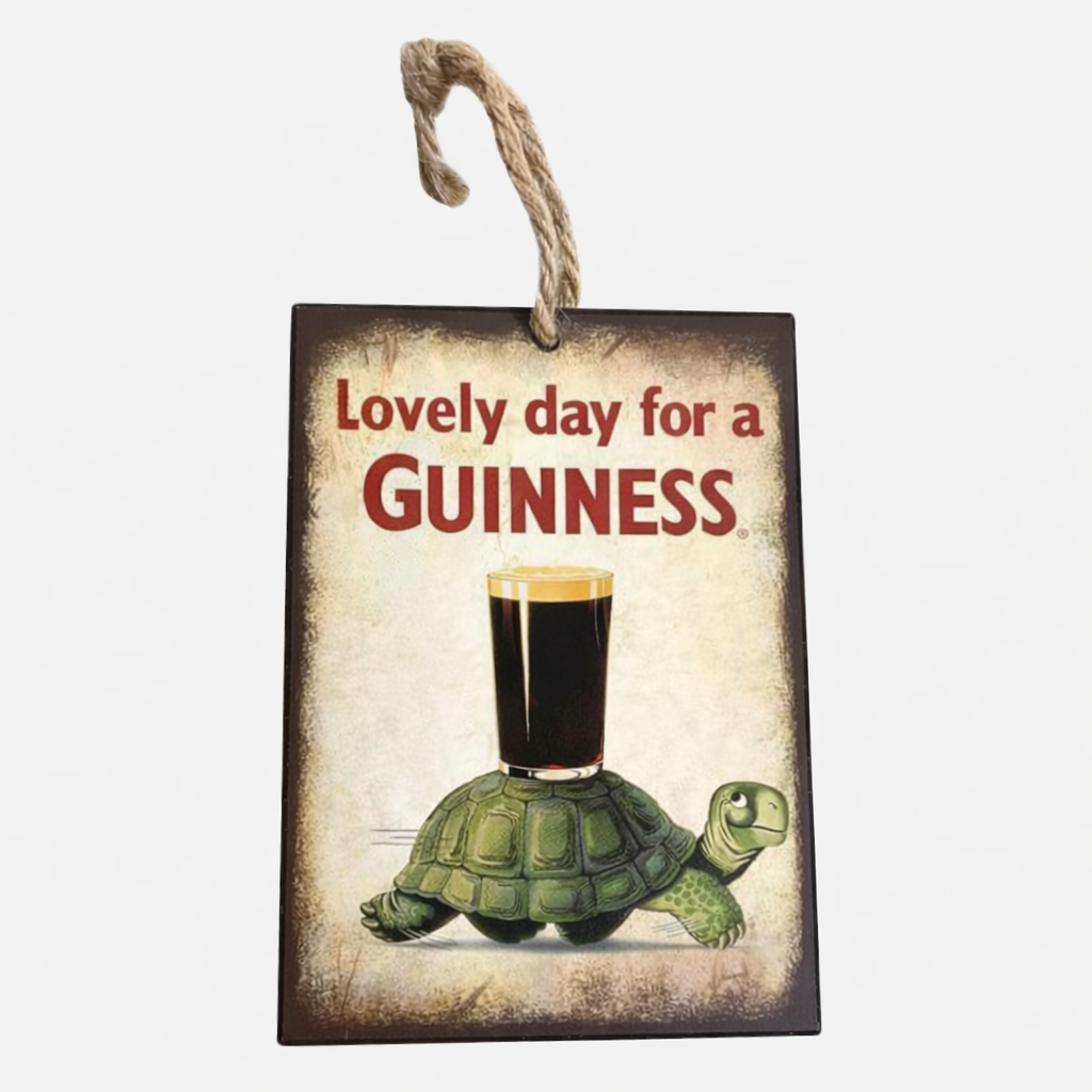 Guinness Mini Metal Sign - Tortoise