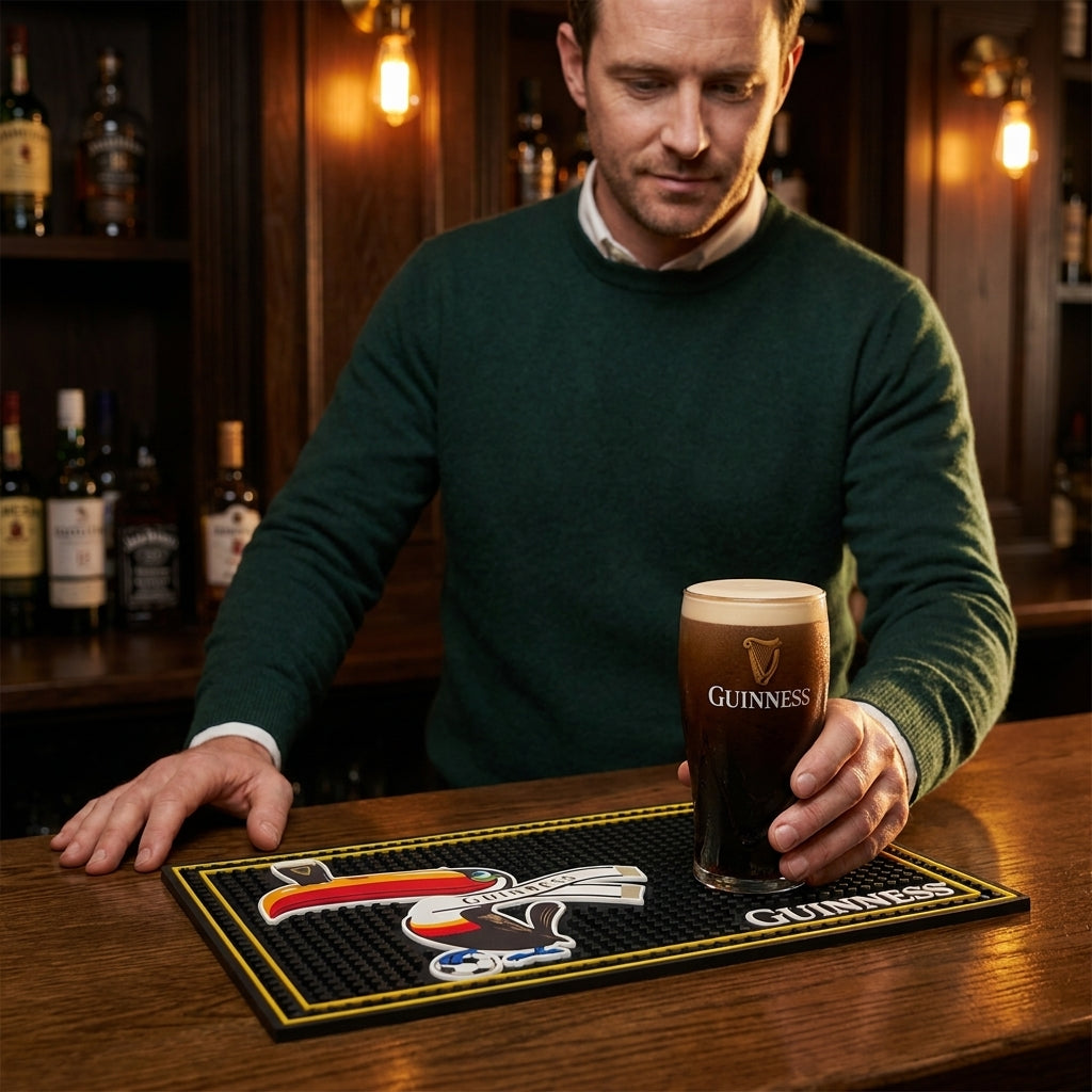Guinness Toucan Soccer PVC Bar Mat