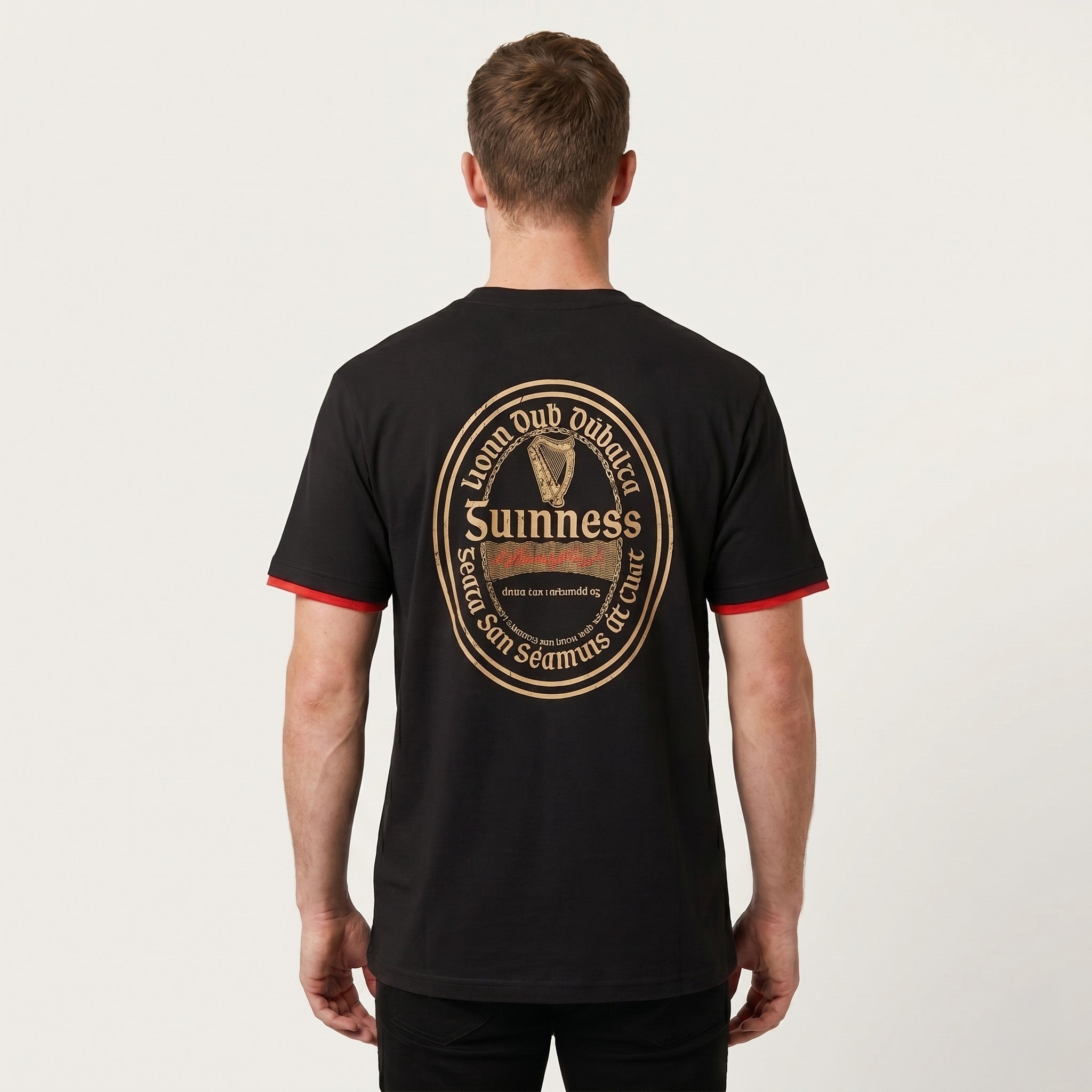 Guinness Gaelic Label Tee – Black