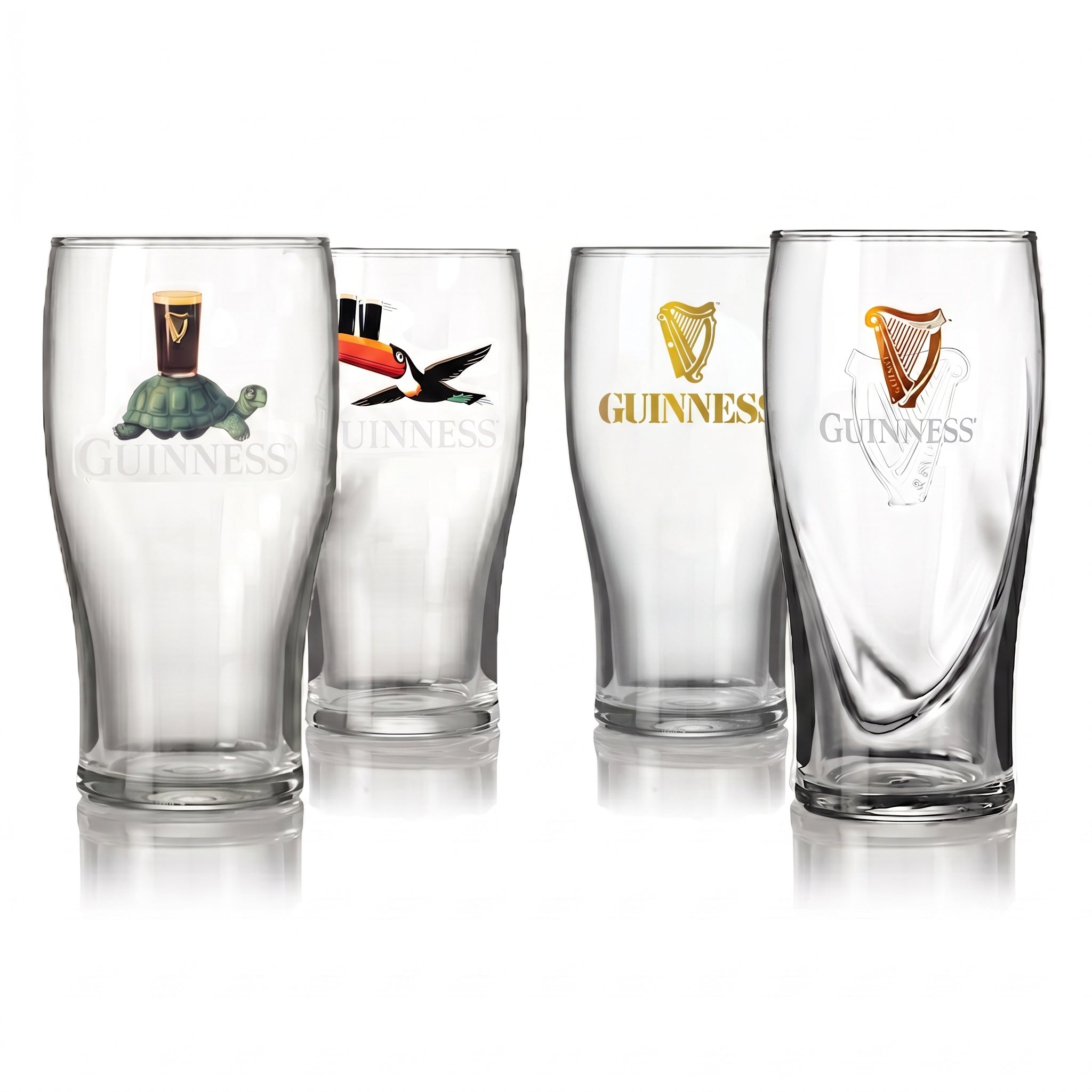 The Ultimate Guinness Pint Glass Gift Set (4-Pack)