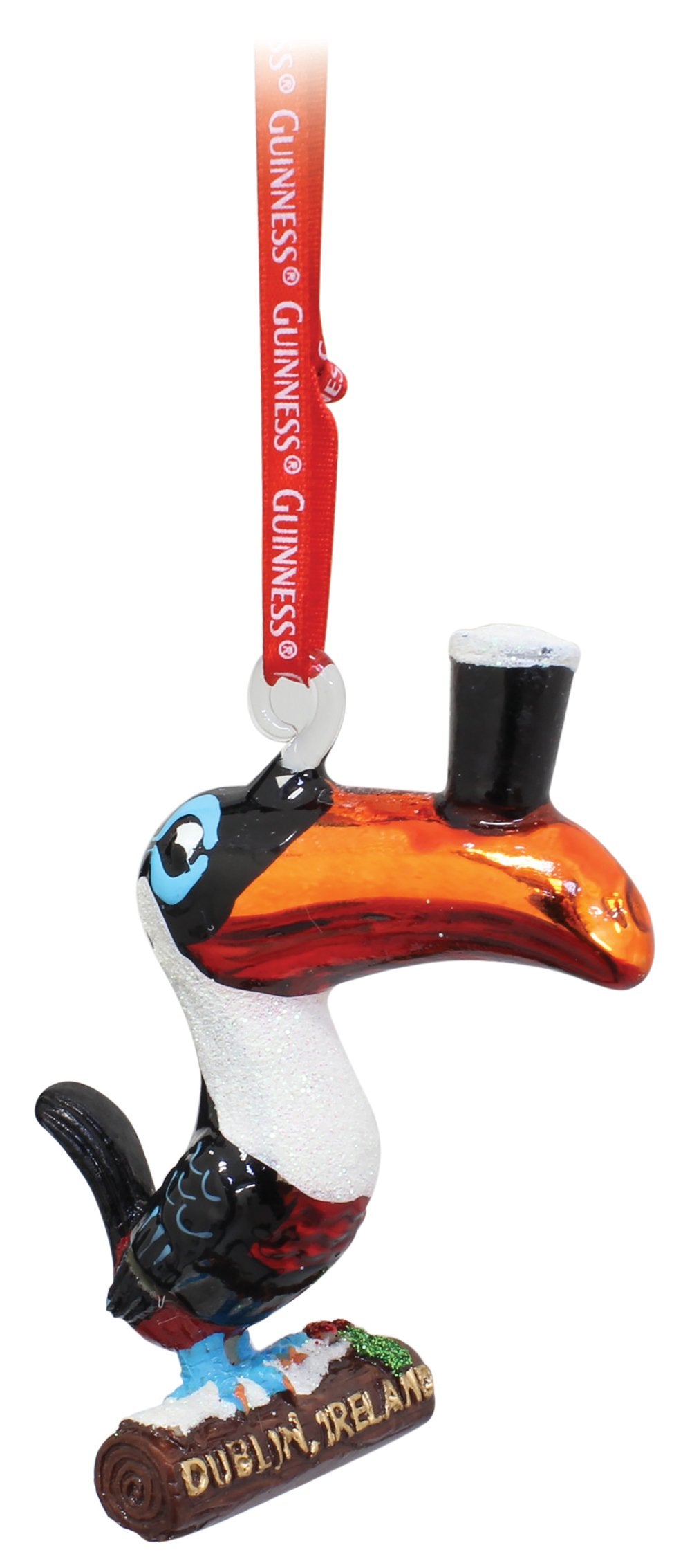 Christmas Toucan Resin Decoration