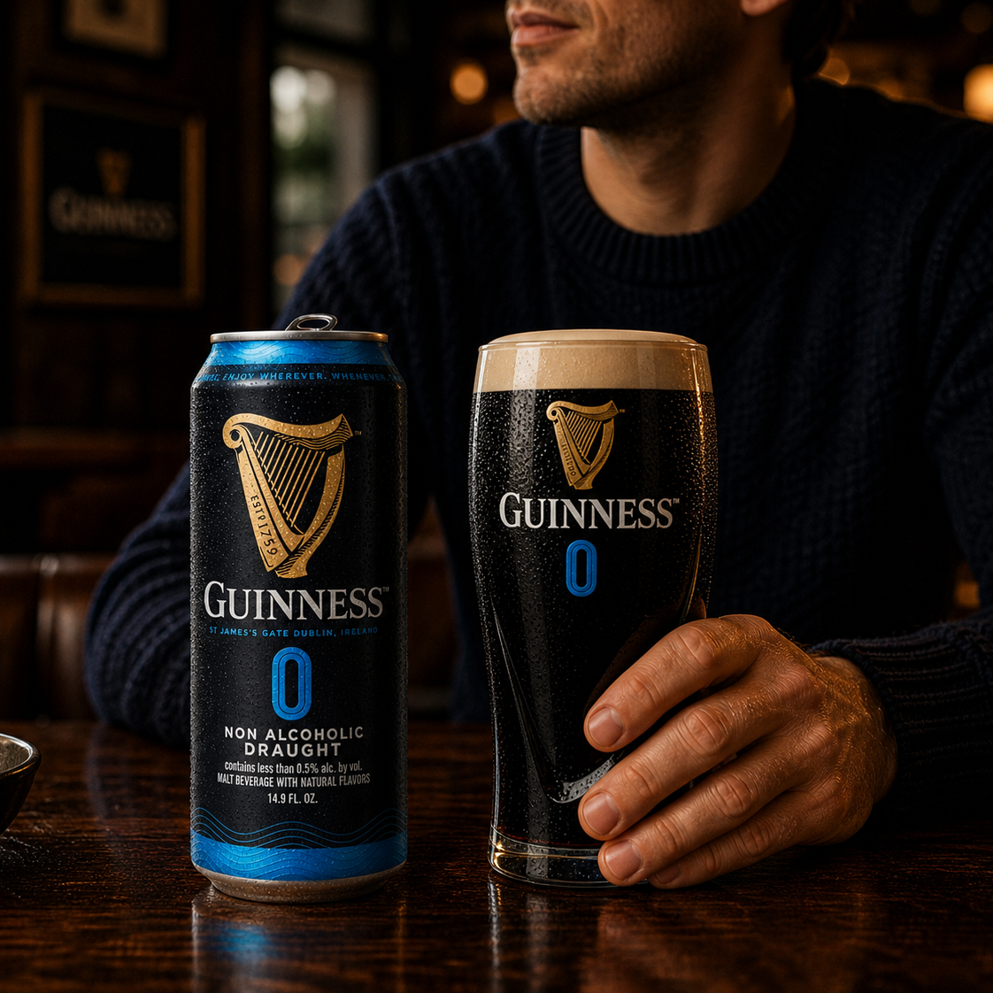 Guinness 0 Gravity Pint Glass