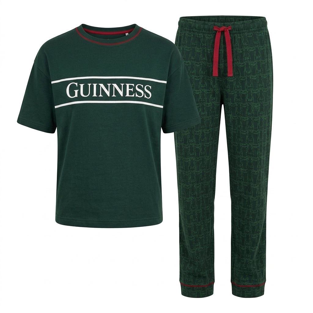 Guinness Unisex 2-Piece Pajama Set - Green