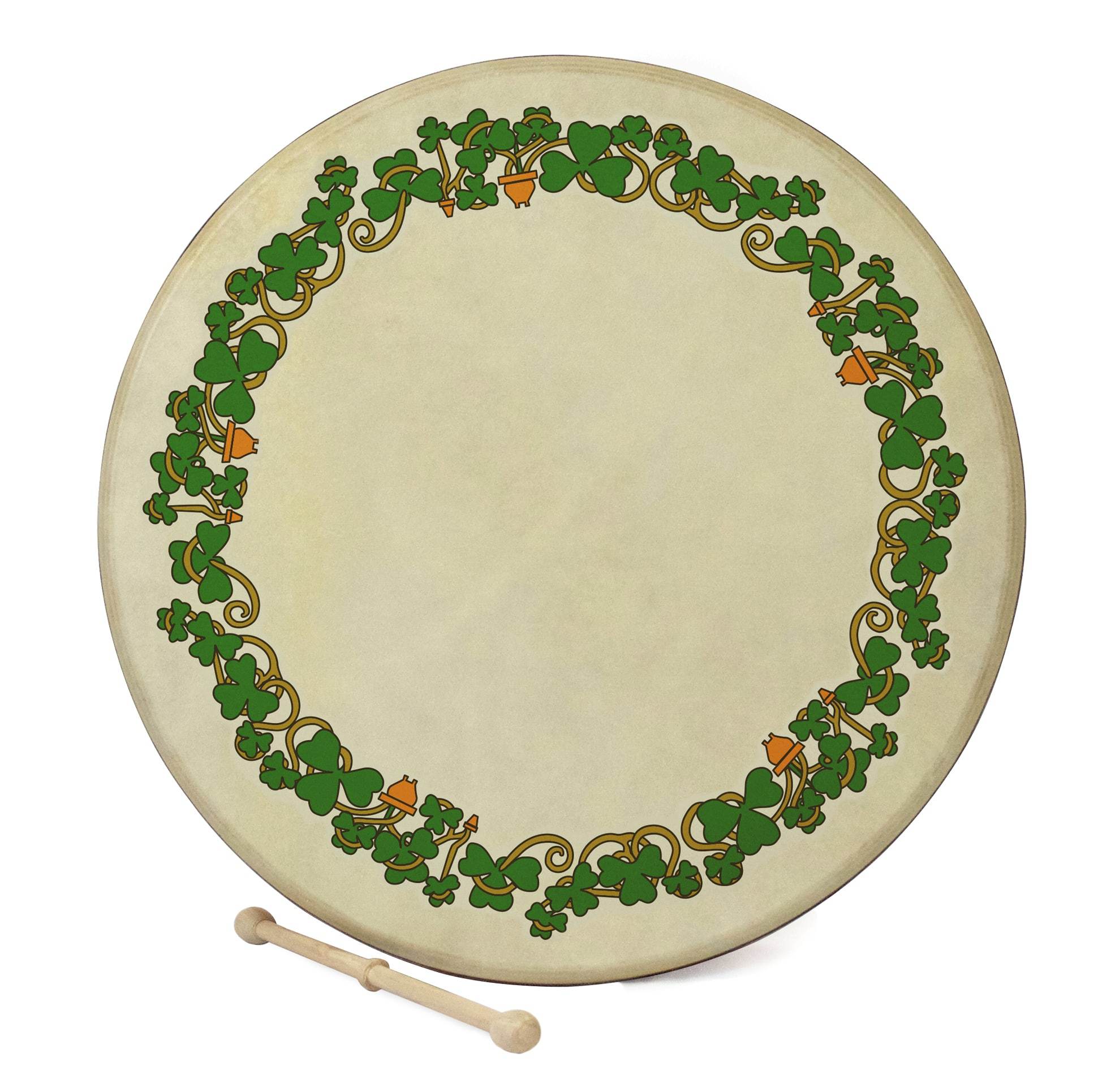 18'' Bodhrán Pack - Shamrock Design