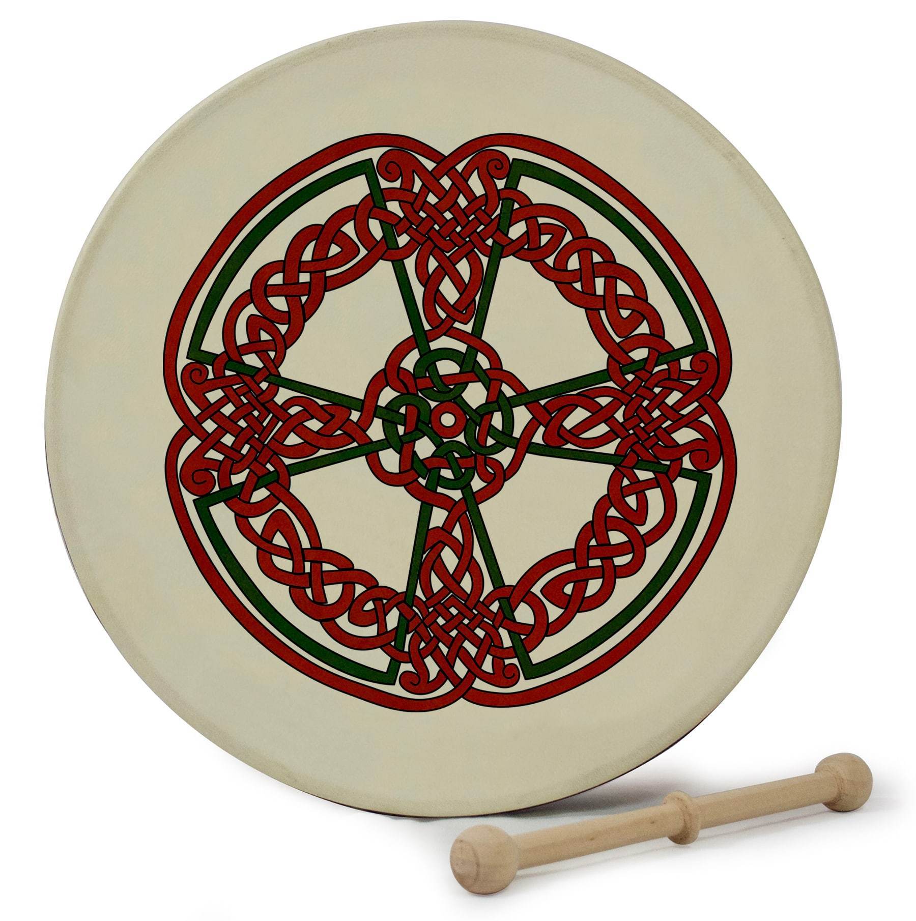 18'' Bodhran Knotwork Cross The James Trading Group