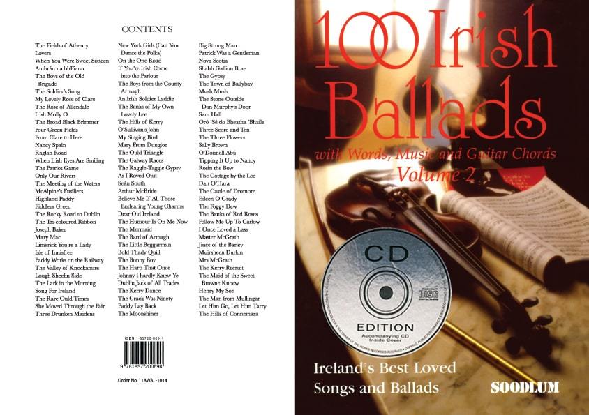 100 Irish Ballads | Vol 2 | Book & CD Edition