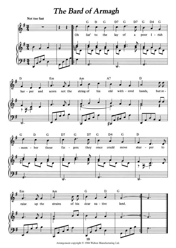 Great Irish Songs & Ballads (Piano, Vocal, Guitar) | Vol 2