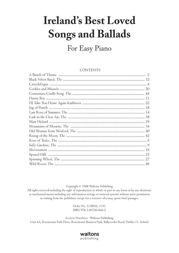 Ireland's Best Loved Songs and Ballads