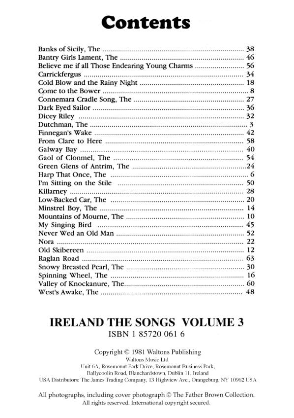 Ireland the Songs | Vol 3