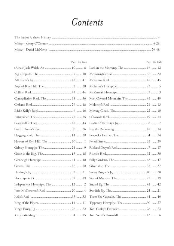 50 Solos for Irish Tenor Banjo Book & CD