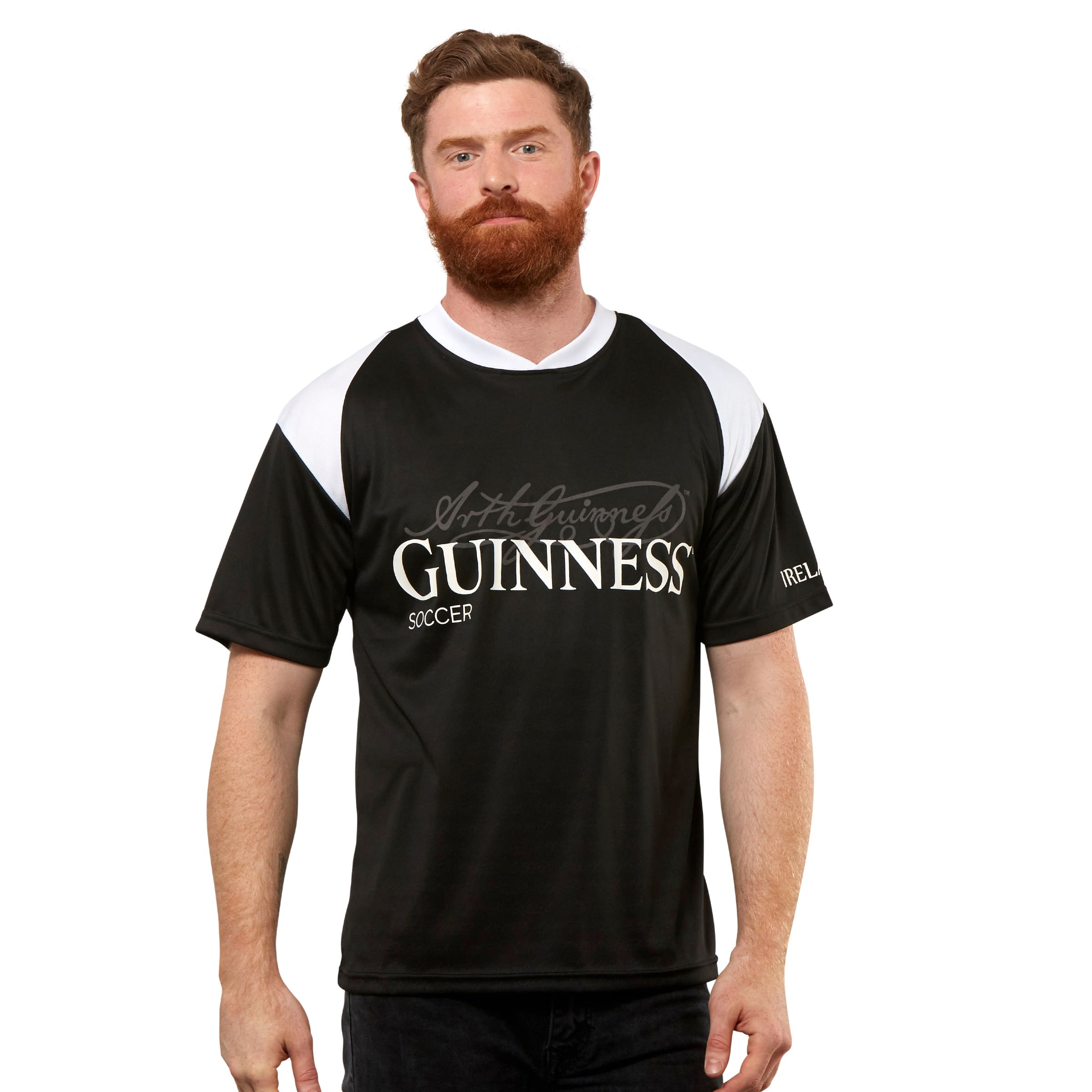 Black and White Soccer Jersey with Arthur Signature