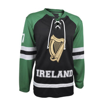 Load image into Gallery viewer, Ireland Black and Green Hockey Jersey
