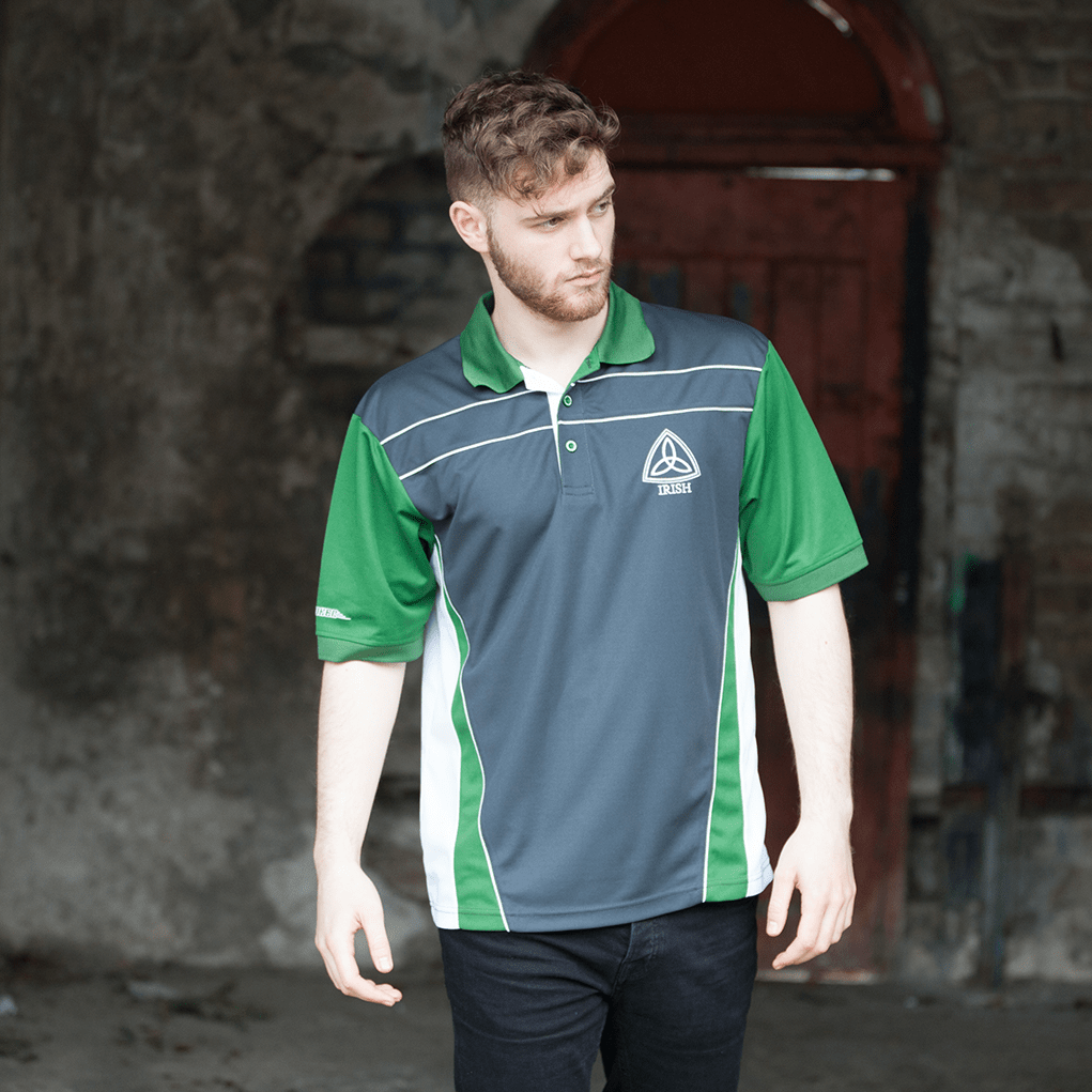 Irish Grey Performance Polo