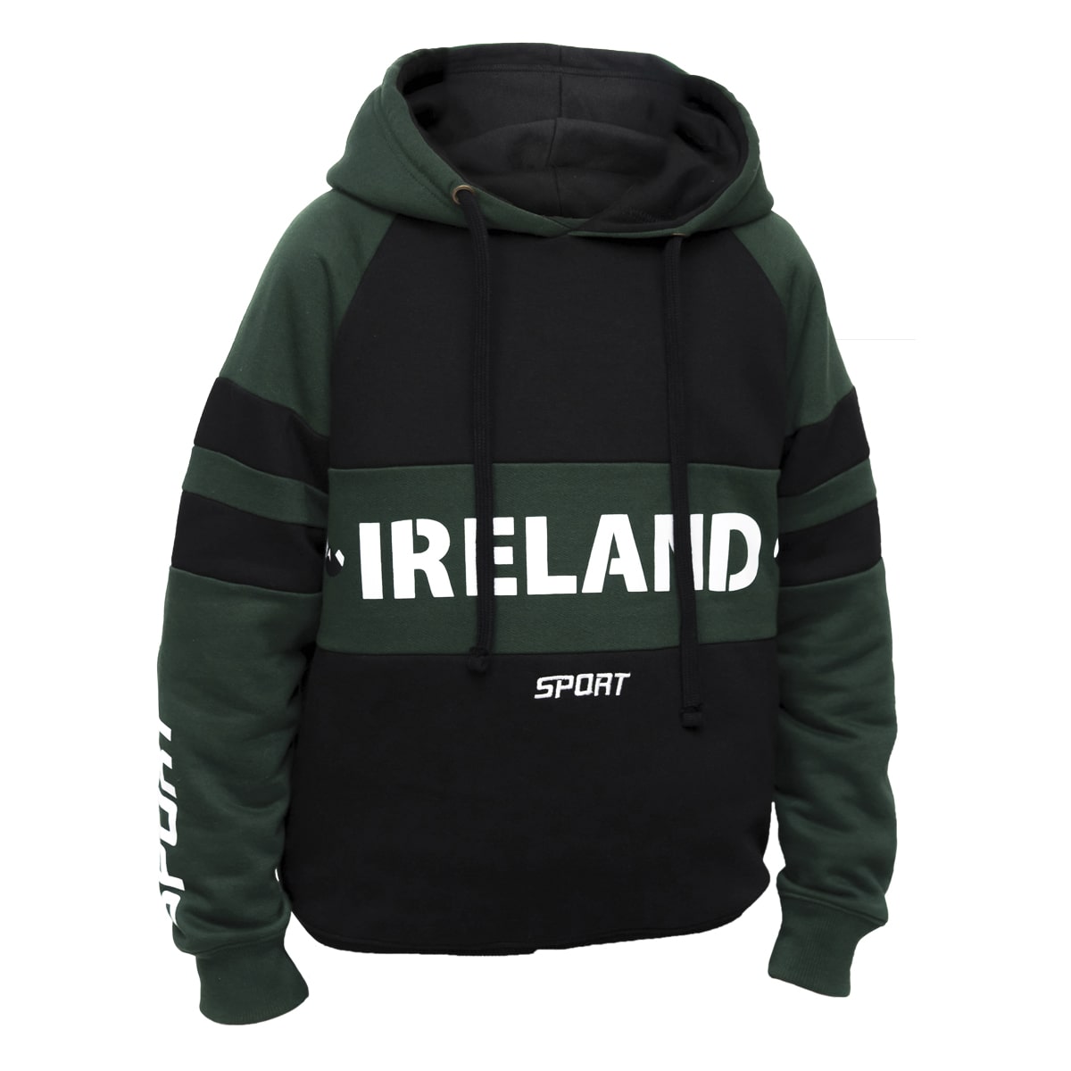 Green and Black Kids Hoodie