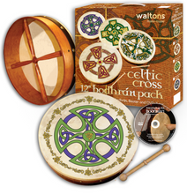Load image into Gallery viewer, 12&#39;&#39; Bodhrán Pack - Brosna Cross Design
