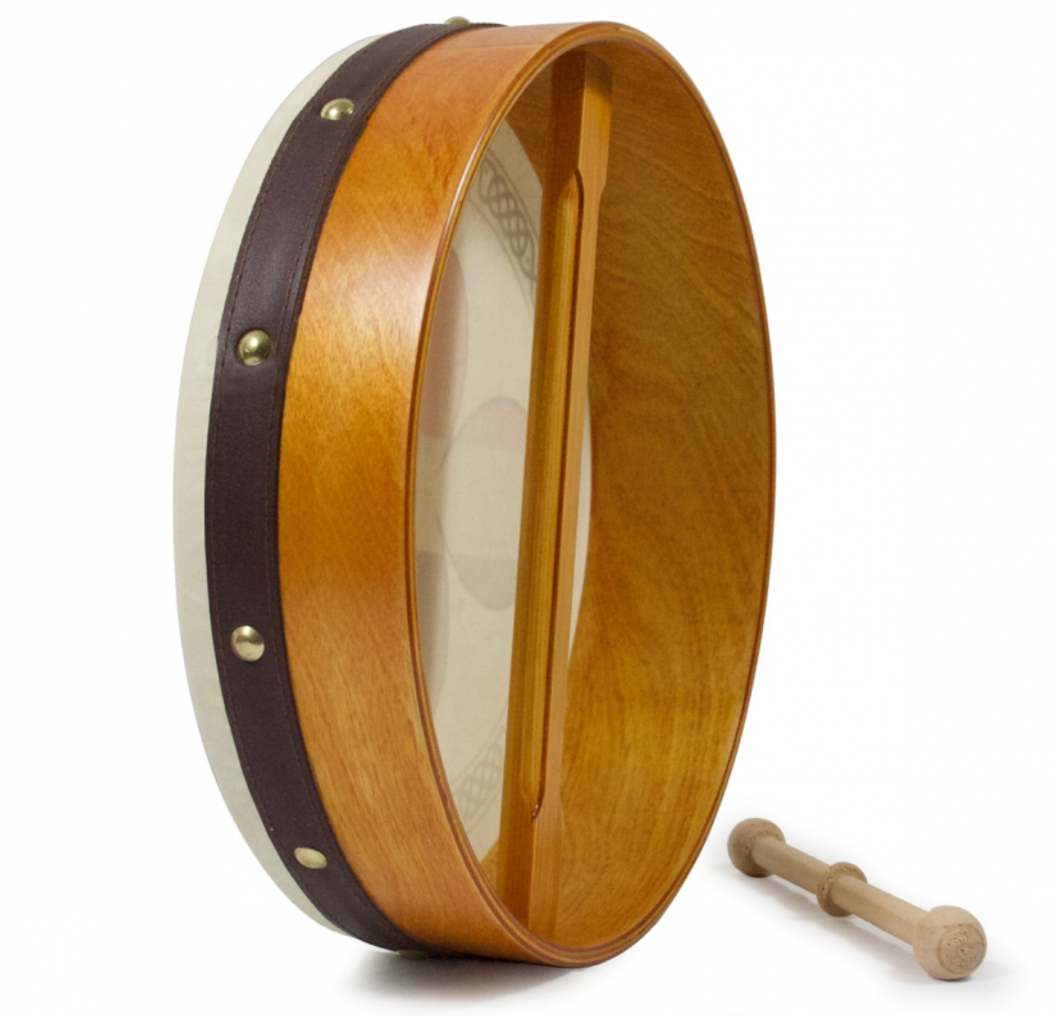 12" Bodhrán - Shamrock Tri Color Design