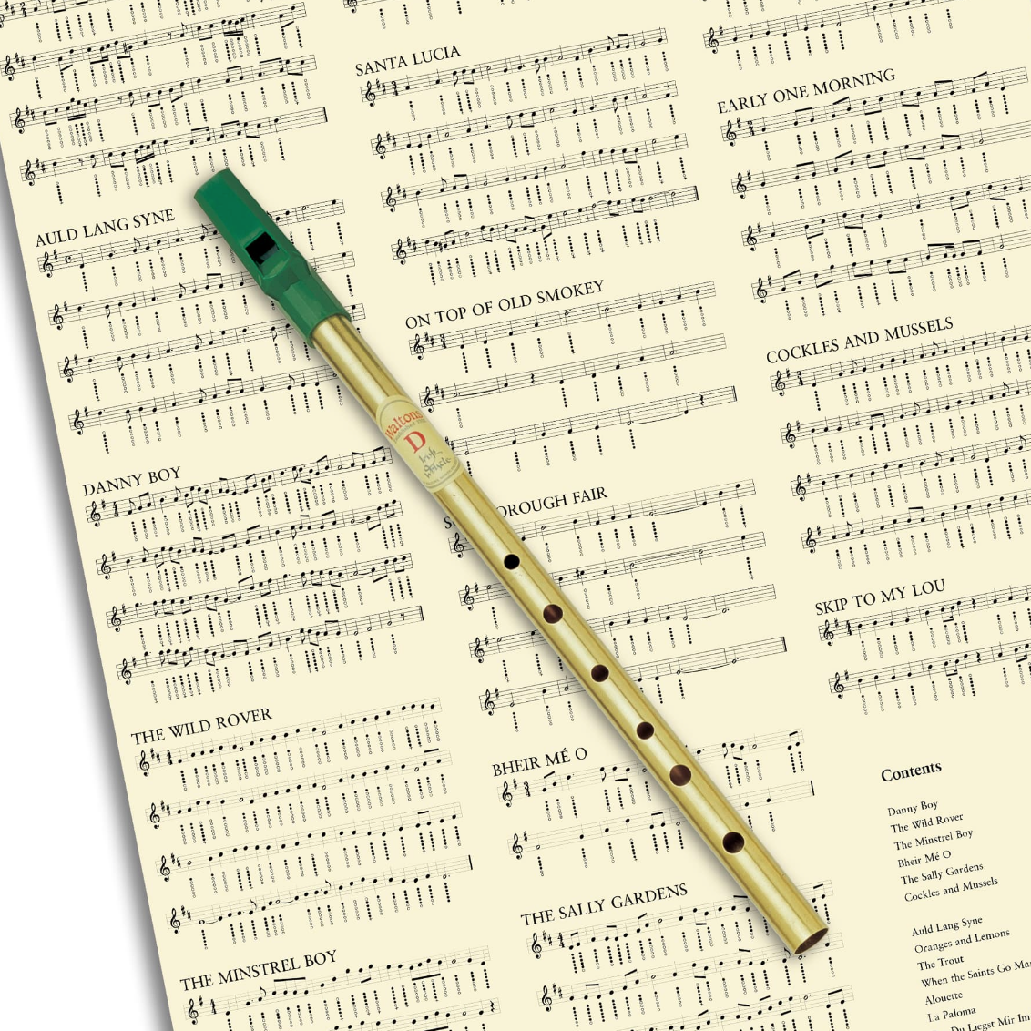 Irish Tin Whistle | Whistle & Instructions