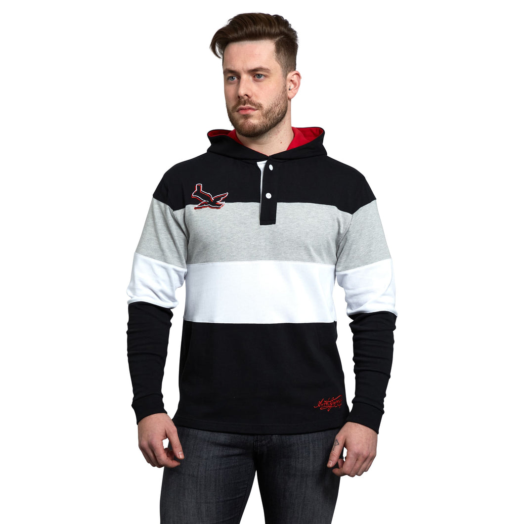 Black & Red Toucan LS Rugby Jersey