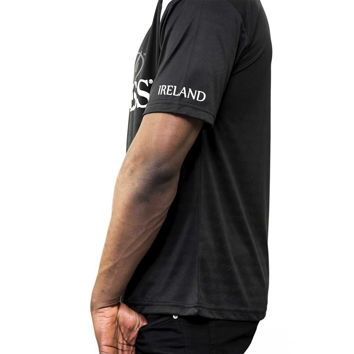 Black and White Soccer Jersey with Arthur Signature