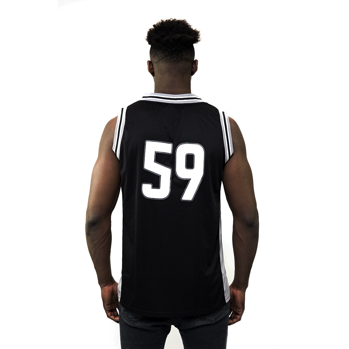 Black and Grey Basketball Jersey
