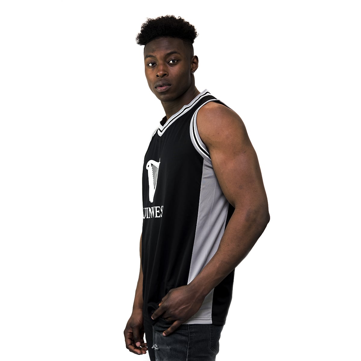 Black and Grey Basketball Jersey