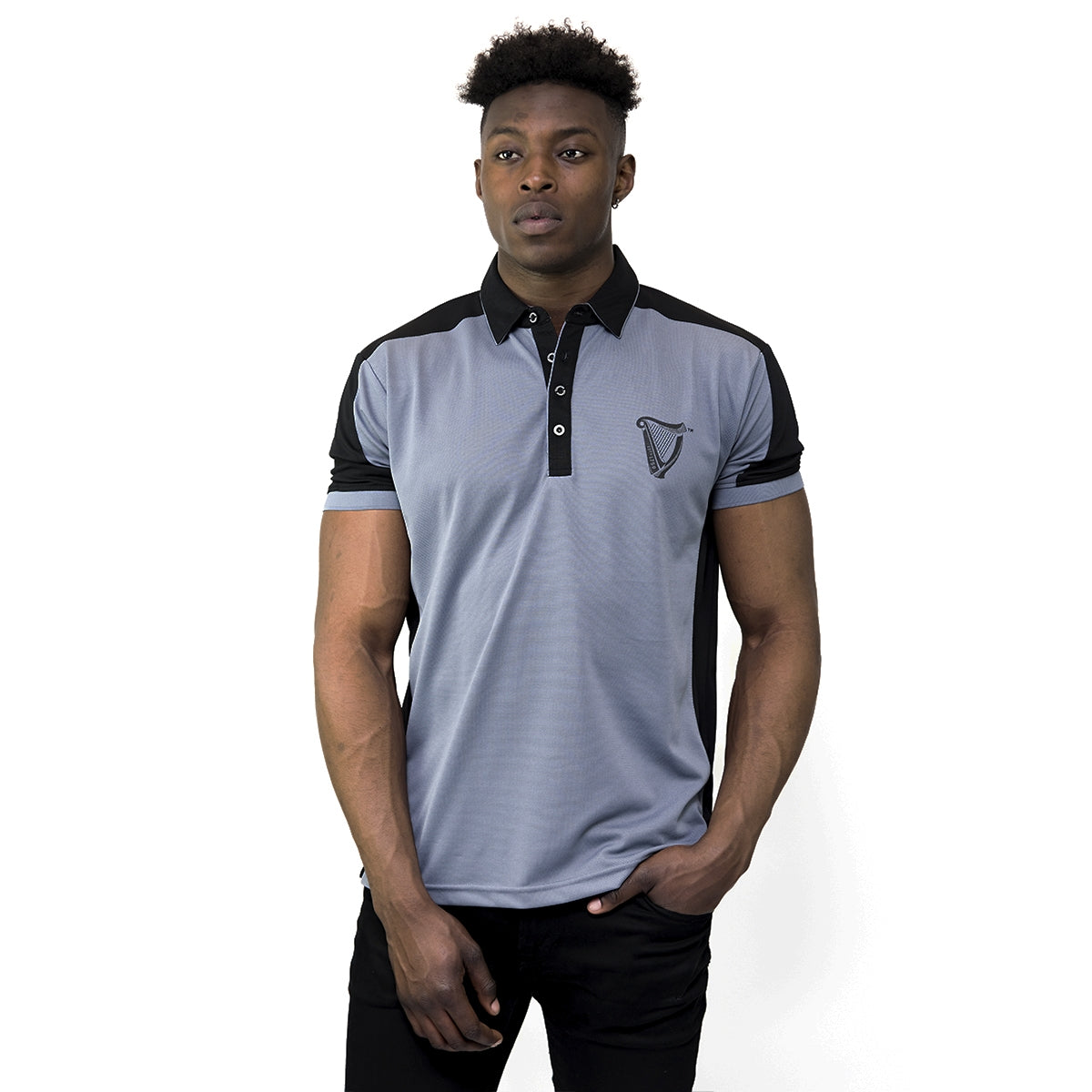 Shop Classic Grey HARP Golf Shirt The James Trading Group