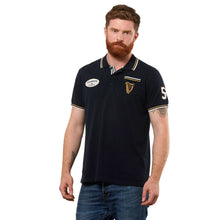 Load image into Gallery viewer, Black Pique Polo Shirt
