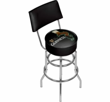 Load image into Gallery viewer, Guinness Swivel Bar Stool with Back - Feathering
