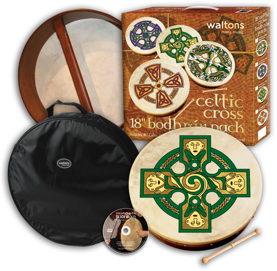 18'' Bodhran Pack - Gallen Cross Design
