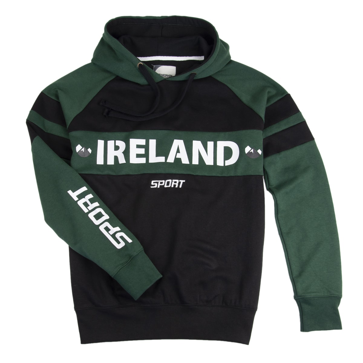 Black & Green Adult Hoodie