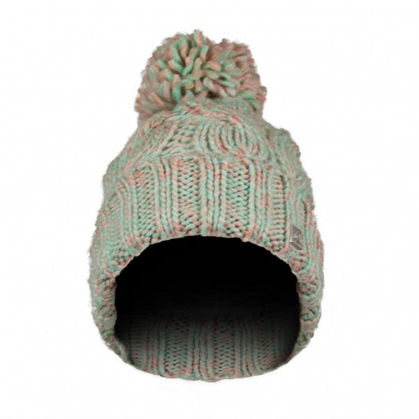 Ocean Blue and Pink Bobble Hat